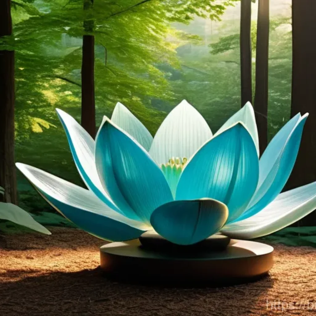 생체모방 예술의 감상 평가 기준 - **Prompt 1: "Nature's Intricate Blueprint – The Artisan's Touch"**
"An ethereal artwork rendered...