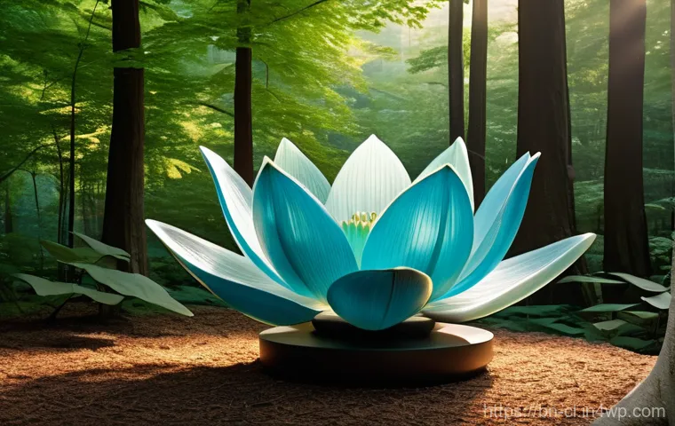 생체모방 예술의 감상 평가 기준 - **Prompt 1: "Nature's Intricate Blueprint – The Artisan's Touch"**
"An ethereal artwork rendered...