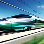 생체모방 예술의 지속 가능성 탐구 - **Prompt 1: The Apex of Speed and Nature**
    A highly stylized, futuristic bullet train glides sil...