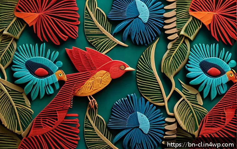 생체모방 예술 vs 전통 예술 - A detailed digital artwork depicting the intricate geometric patterns found in Bengali traditional n...