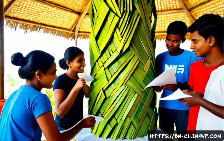 생체모방 예술의 사회적 기여 - Photorealistic community art workshop in Bangladesh, diverse adults and teenagers collaboratively as...